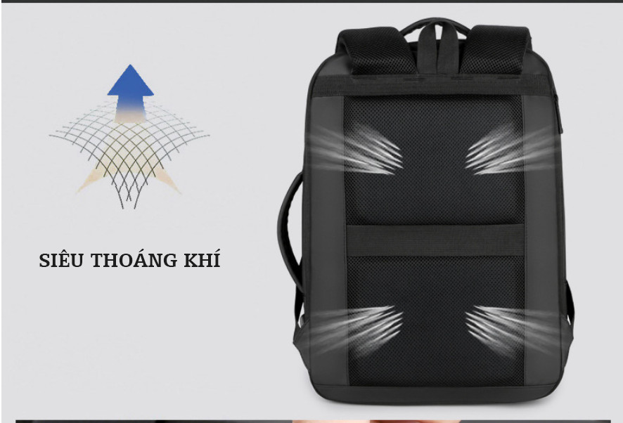 Balo nam thời trang cao cấp phong cách mới 15,6"