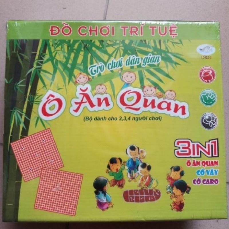 Đồ chơi Cờ Vây, Cờ Caro, Ô Ăn Quan 3 trong 1 cho bé YN217002, Bộ trò chơi cờ bằng gỗ cho bé