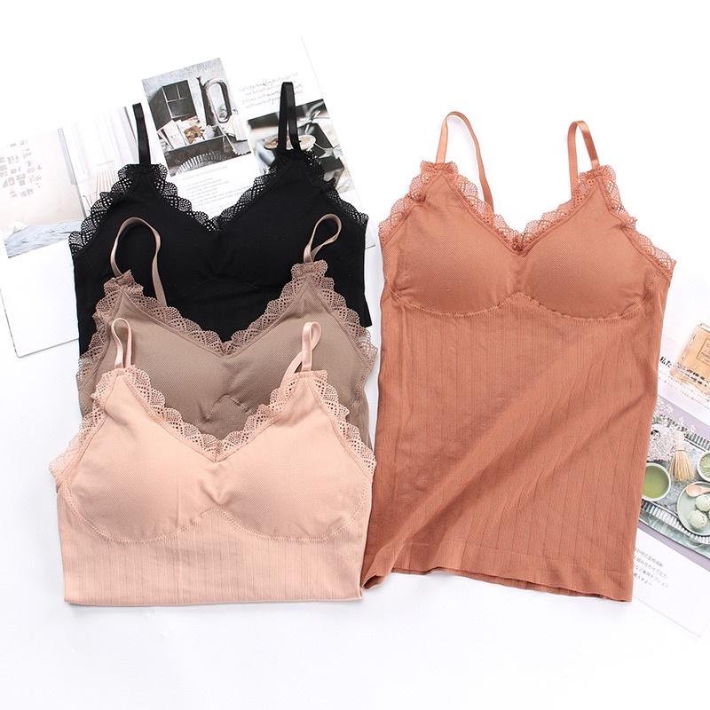 Áo lót 3 Lỗ 2 Dây. Áo Lót Bra Dài Thần Thánh Ôm Body