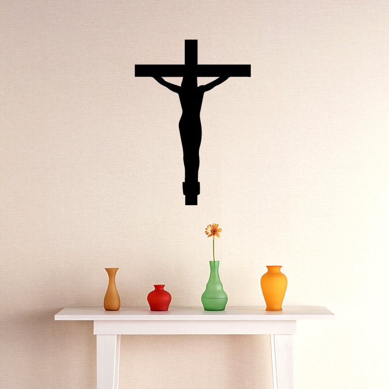 Decal dán tường hình cây thánh giá chúa Jesus
