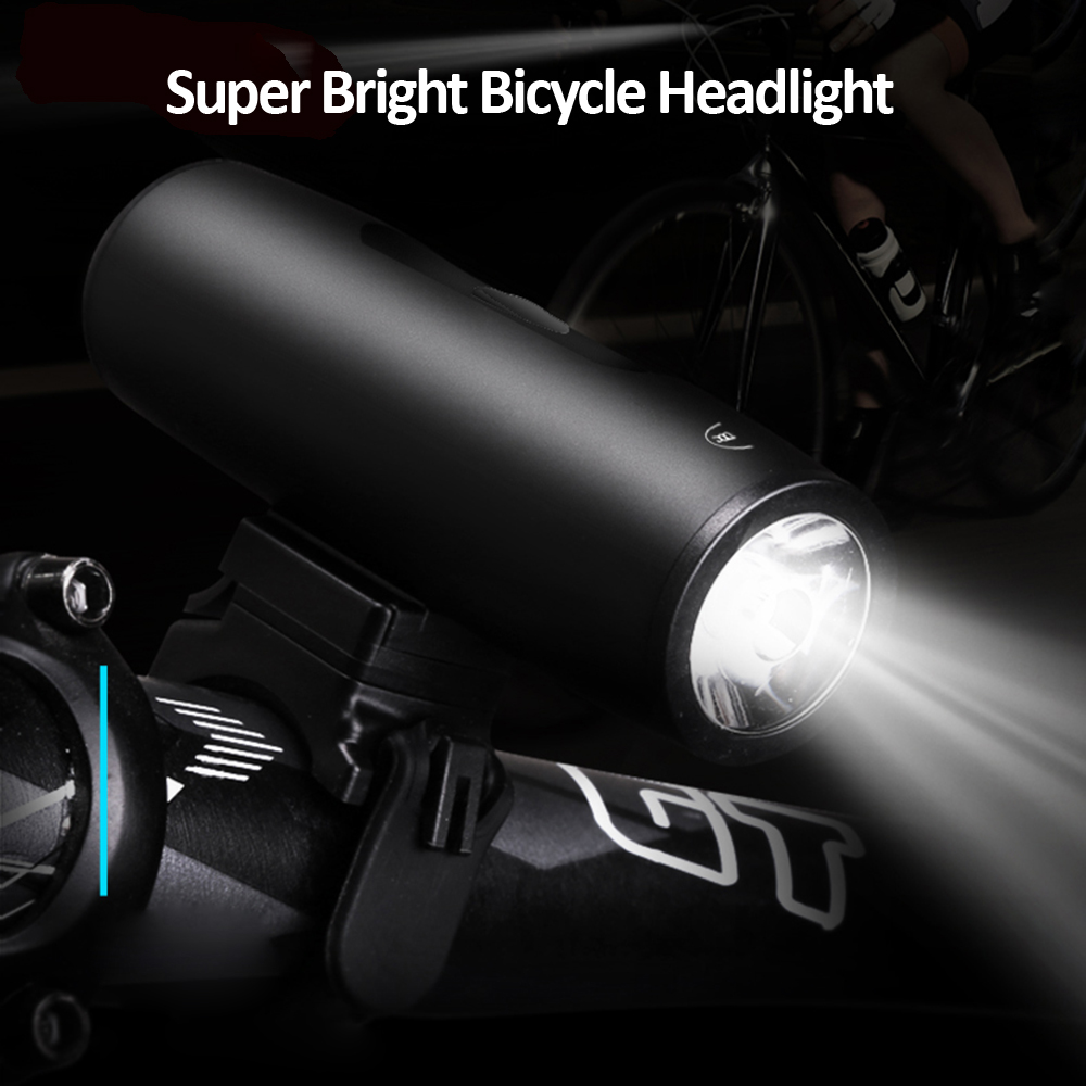 Đèn pin siêu sáng không thấm nước đèn Xe đạp phía trước Đèn pin có thể sạc lại