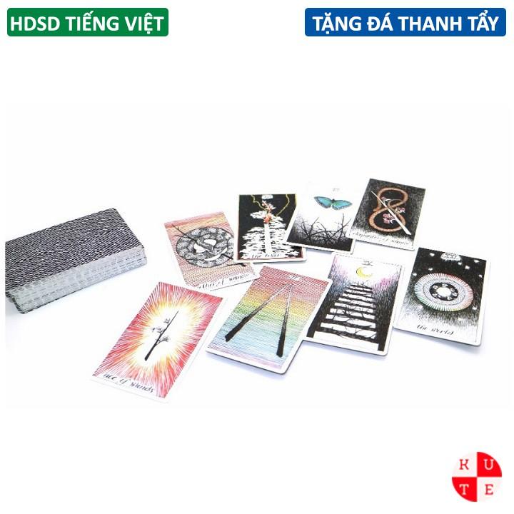 Bộ Bài Tarot The Wild Unknown 78 Lá Bài Tặng Đá Thanh Tẩy Và Hướng Dẫn Tiếng Việt