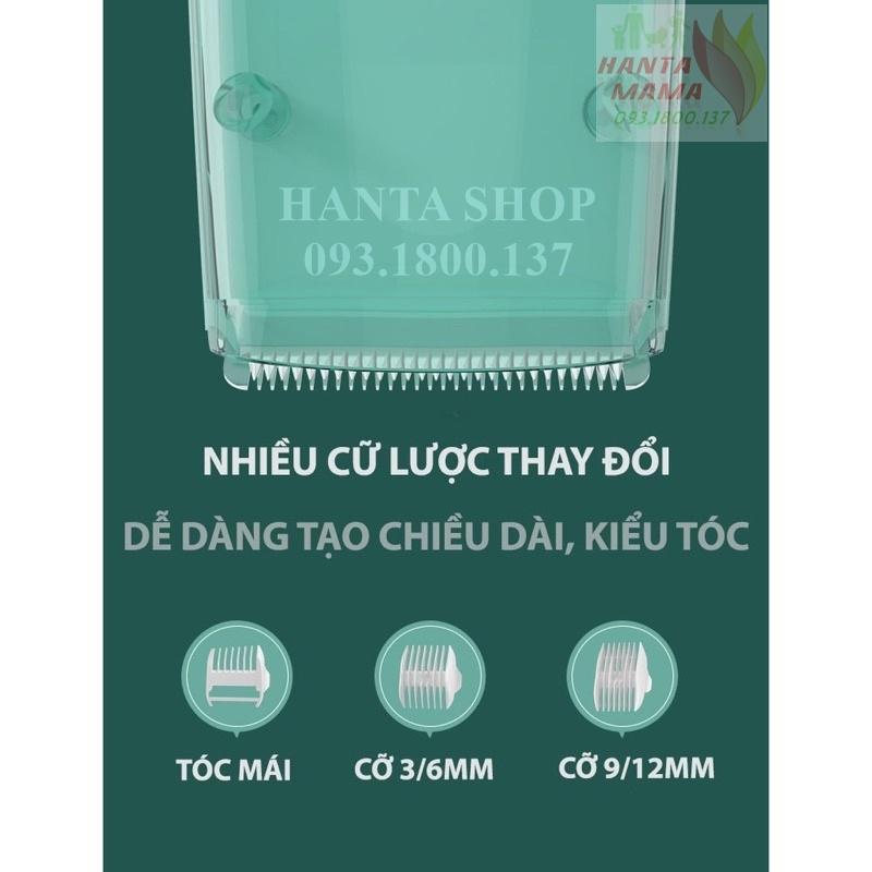 Tông Đơ Cắt Tóc Cho Bé Misuta Hút Tóc Tự Động, Hoạt Động Êm Ái, An Toàn , Có Sạc Pin Rời Kèm Bộ Phụ Kiện