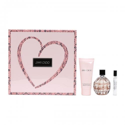 Bộ Nước Hoa Nữ Jimmy Choo  Gift Set EDP 100ml + Mini 7.5ml + Body Lotion 100ml