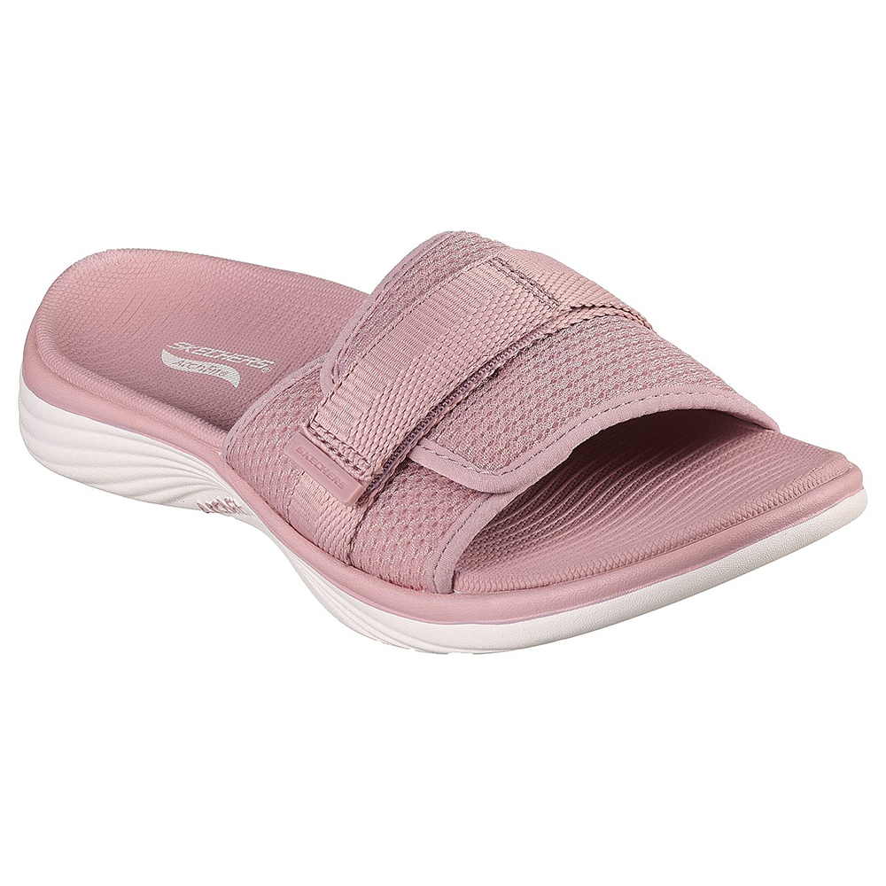 Skechers Nữ Dép Quai Ngang Đi Bộ Giặt Máy Được, Thường Ngày, Đi Học, Đi Làm On-The-GO Arch Fit Radiance Irresistible Walking Arch Fit, Machine Washable, Ultra Go - 141322-MVE