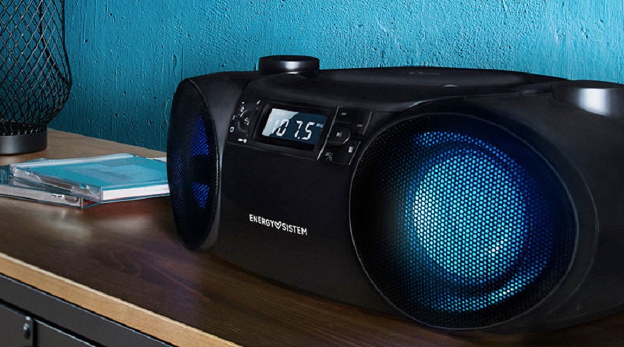 ĐÀI ĐĨA CD , USB ,RADIO , BLUETOOTH ENERGY SYSTEM BOOMBOX 6 âm thanh lớn , hàng châu âu