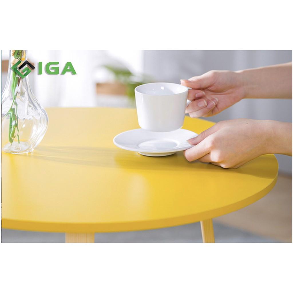 Bàn trà Bắc Âu Chân vuông mặt 50cm GP52