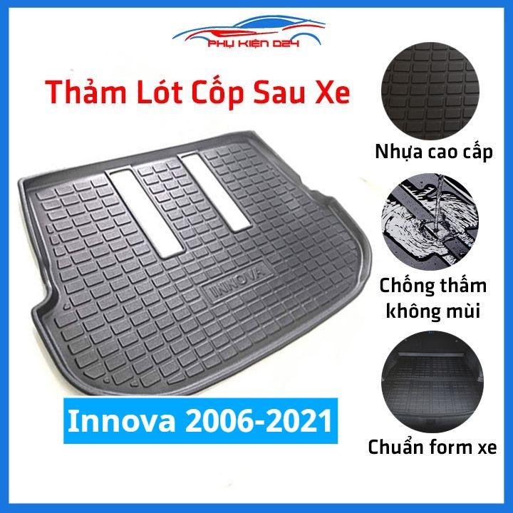 Thảm nhựa lót cốp Innova 2006-2021 nhựa dẻo dày dặn đàn hồi tốt