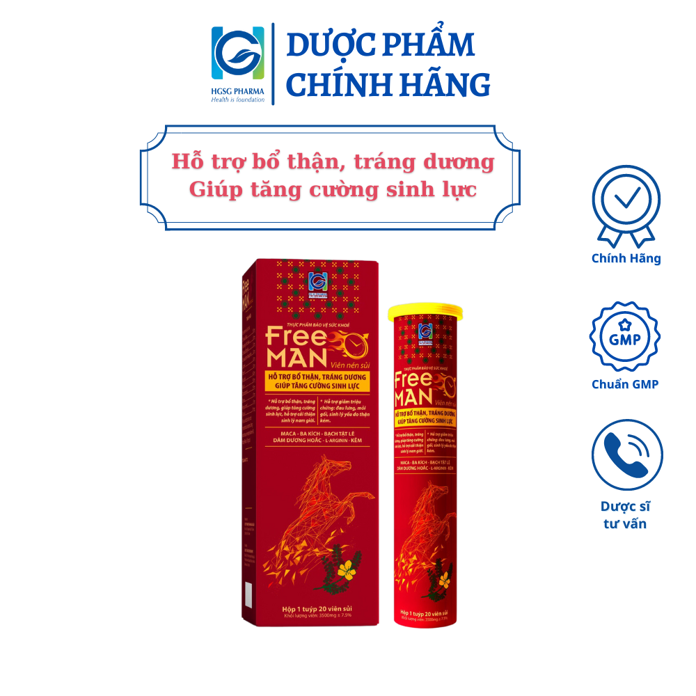 Viên uống tăng cường sinh lực Free Man