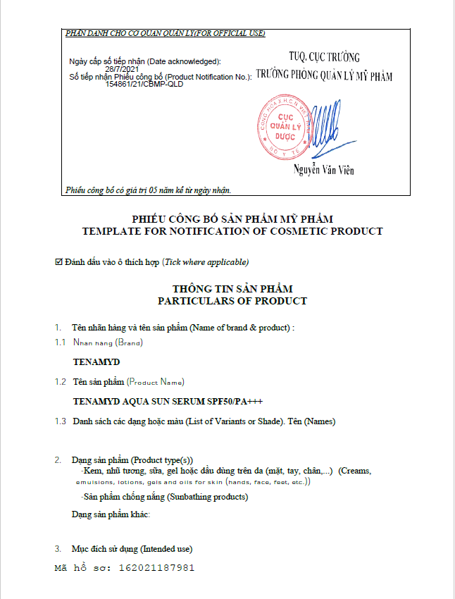 Tinh chất chống nắng dạng nước TENAMYD Aqua Sun Serum SPF50/PA+++ 70ml, nâng tone nhẹ