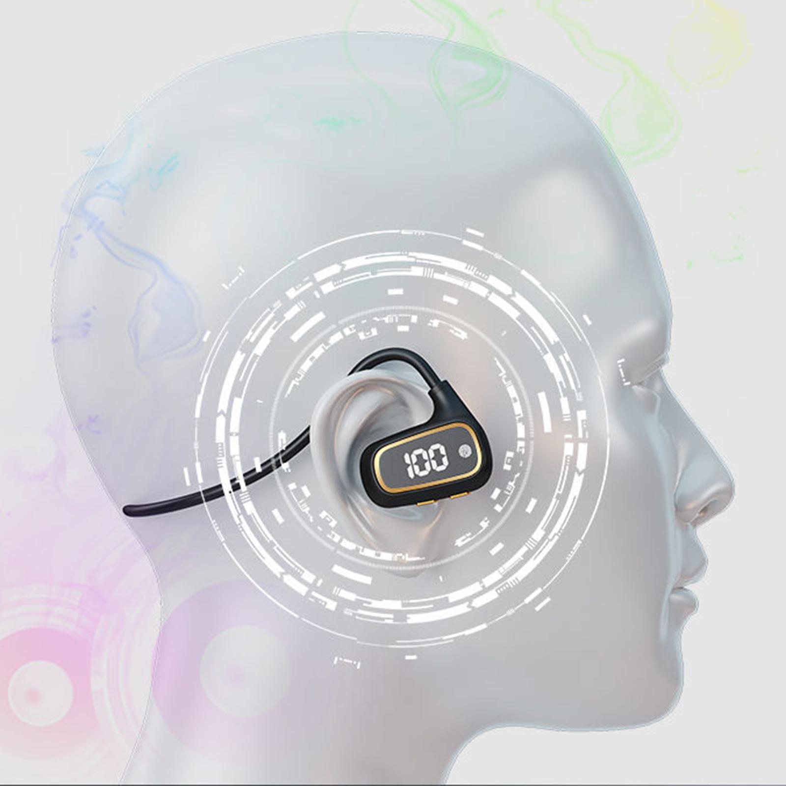 Bone Conducting Fingerprint Touch Bluetooth5.3 Wireless Stereo Headphones