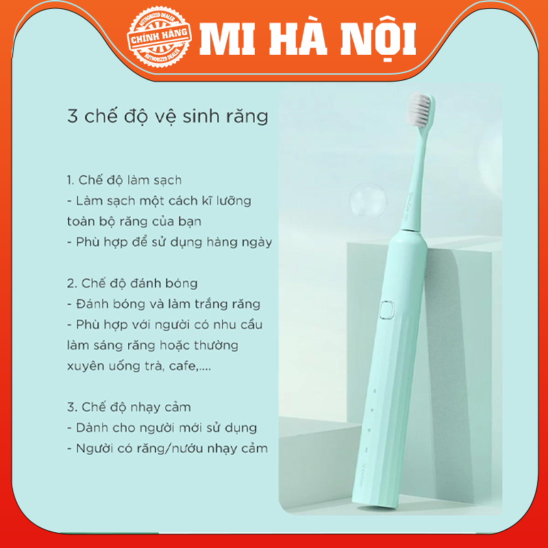 Bàn chải đánh răng điện thông minh Xiaomi Showsee D1/D2/D3 Hàng chính hãng