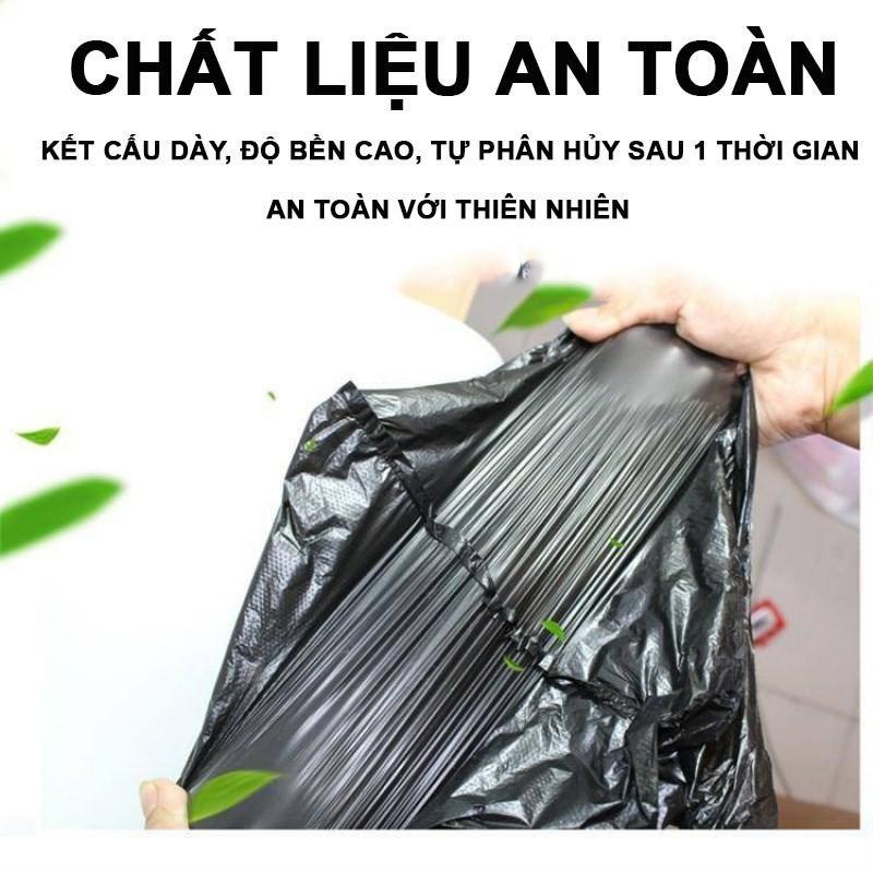 1 SET/3 cuộn túi đựng rác sinh học tự phân hủy size 55 x 65cm (14 túi/cuộn) thân thiện với môi trường