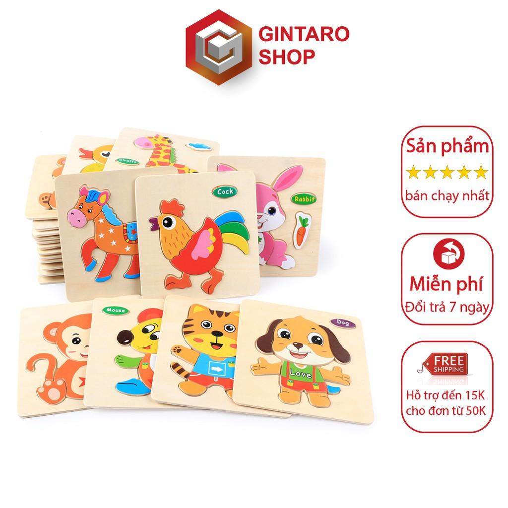 Bộ ghép hình cho bé , Đồ chơi ghép hình bằng gỗ nổi 3D có chữ cái tiếng anh giúp bé vừa chơi vừa học