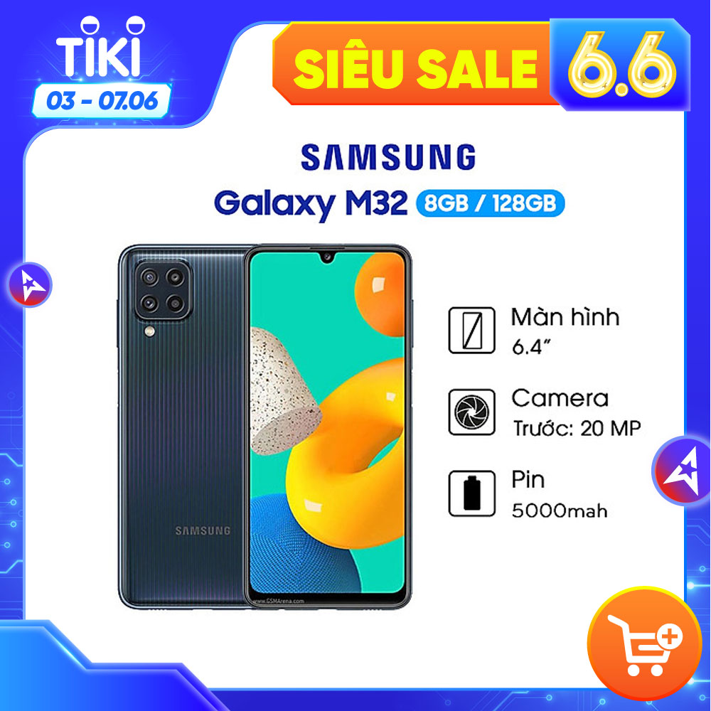 Điện Thoại Samsung Galaxy M32 (8GB/128GB) - Hàng Chính Hãng - Đã kích hoạt bảo hành điện tử