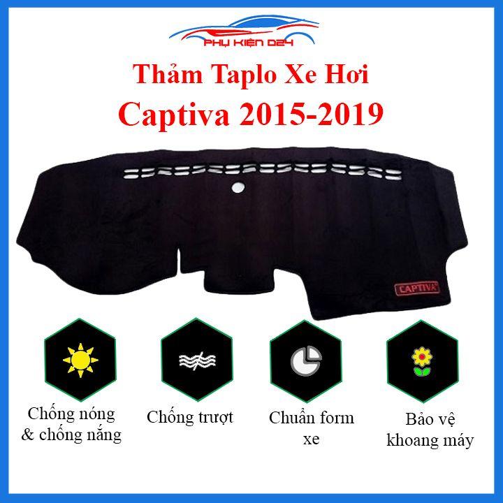 Thảm taplo Captiva 2015-2016-2017-2018-2019-2020-2021-2022 chống nắng nóng làm mát xe mở rộng tầm nhìn