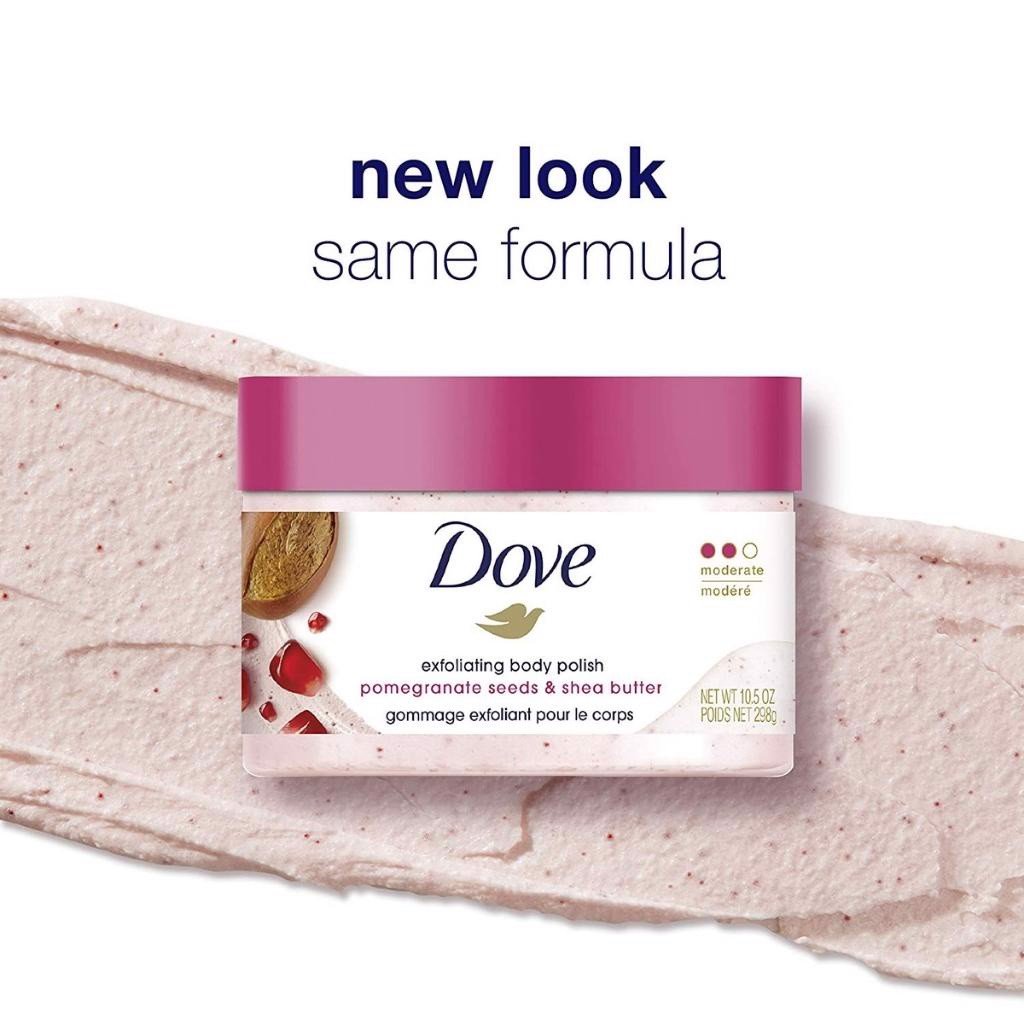 Tẩy Tế Bào Chết Dove Exfoliating Body Polish Scrub 298g - Mỹ