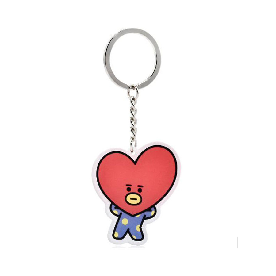 Móc khóa BTS TATA BT21 nhựa mica