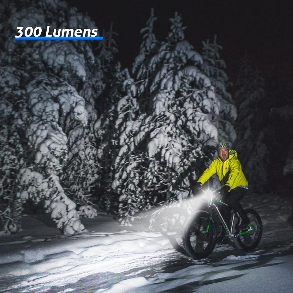 Đèn pha xe đạp có còi với 4 chế độ chiếu sáng, không thấm nước, có thể sạc bằng USB