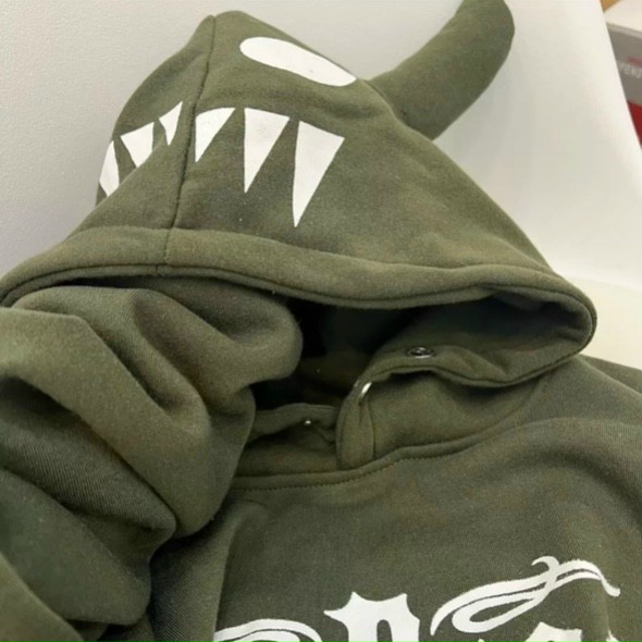 Áo Khoác Hoodie Local Brand Form Rộng nam nữ Phối Sừng Cute NEVERHOOD