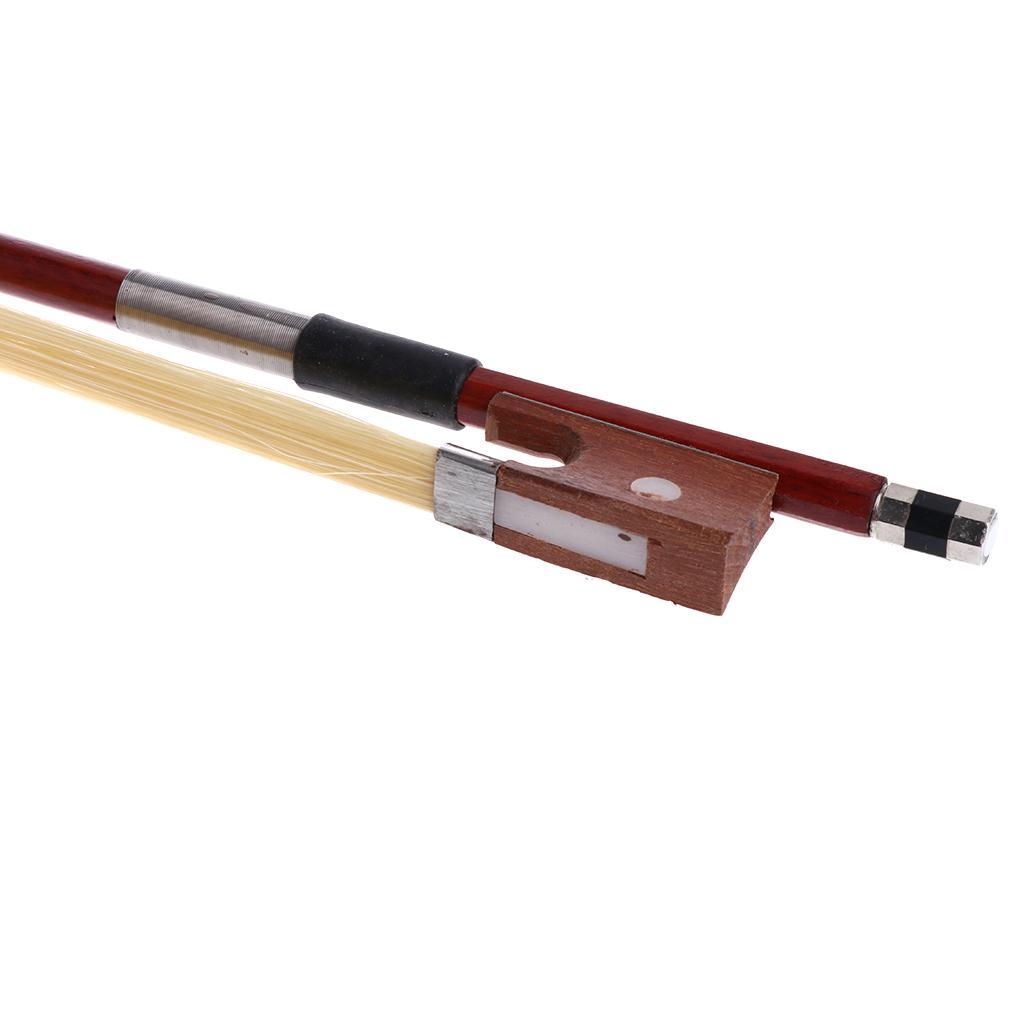 Rosewood 1/4 Violin Bow with Bow Practice Holder Fiddle Teaching Aid Correct