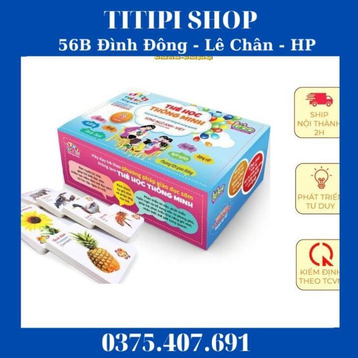 Bộ thẻ học thông minh Flashcards 16 Chủ Đề - 416 thẻ học song ngữ Anh - Việt giúp bé phát triển tư duy - Tamankids