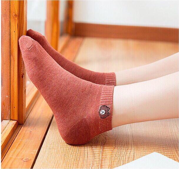 Set 10 Đôi Tất Vớ Gấu Có Túi