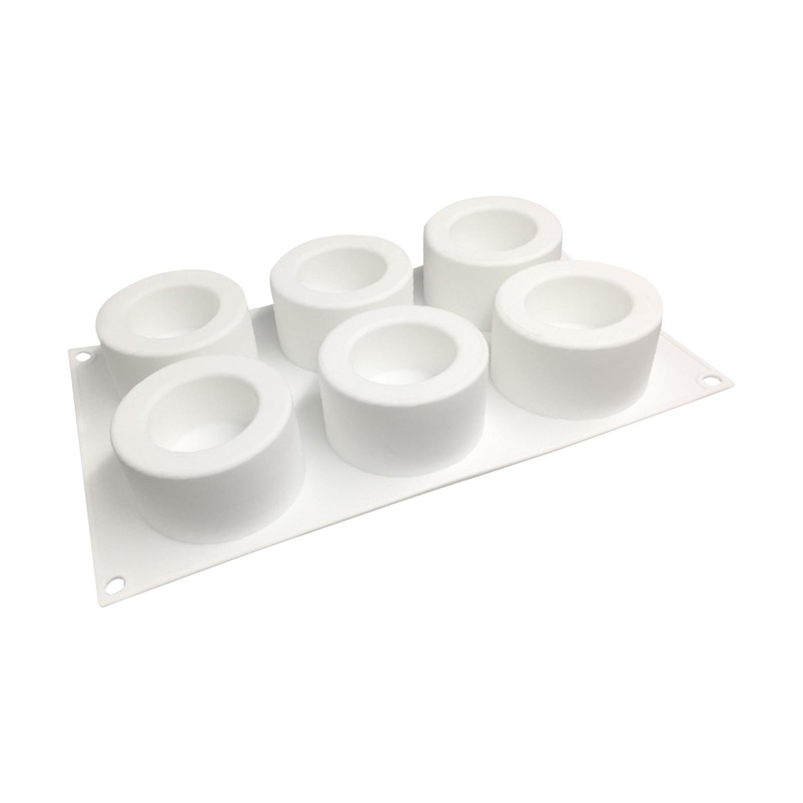 Cake Silicone Pan DIY 6 Hole Cake Making Pan for Kids and Adults Family