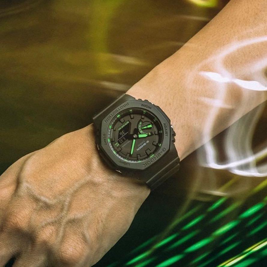 Đồng Hồ Nam Dây Nhựa Casio G-Shock GA-2100-1A3DR Chính Hãng - GA-2100-1A3 Carbon Core