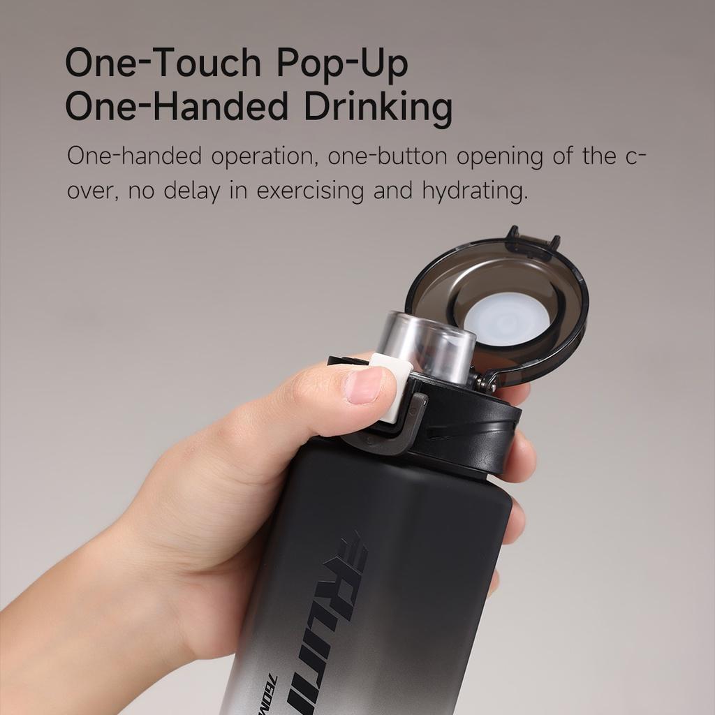 Bình Nước Thể Thao Quange 760ml Chất Liệu Tritan Một Nút Có Nắp Lật Dễ Mang Theo Cho Nam Và Nữ-Hàng chính hãng