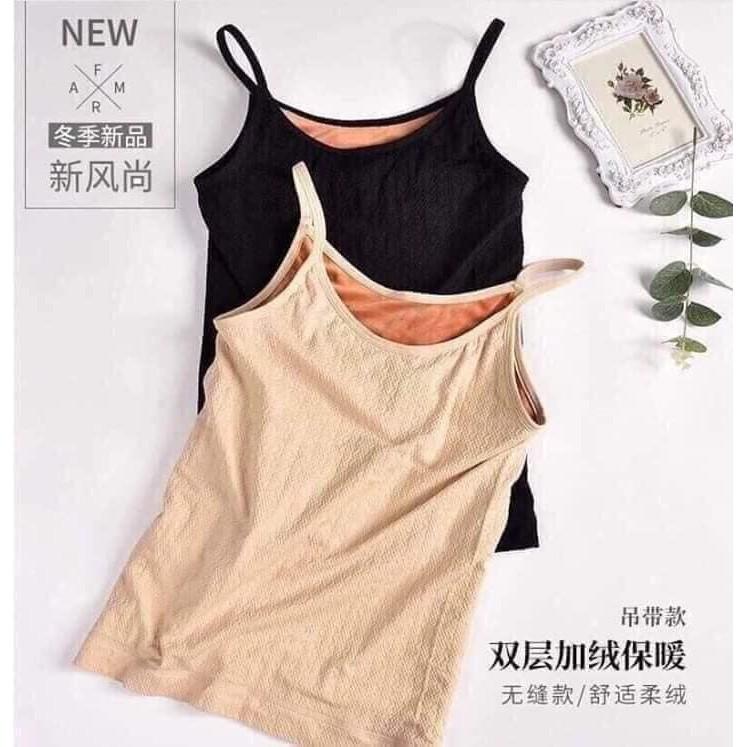 ÁO 2 DÂY LÓT LÔNG MỀM GIỮ NHIỆT TỐT
