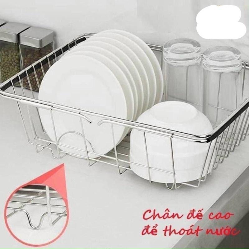 Giá Inox 304 đa năng gác bồn rửa bát