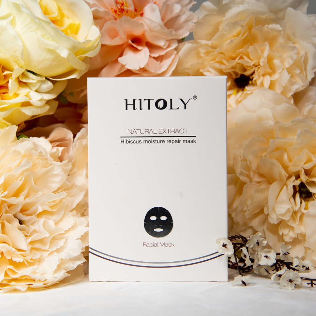 Mặt nạ dưỡng da Hitoly - Natural Extract Hibiscus Moisture Repair Mask (5 miếng/ hộp)