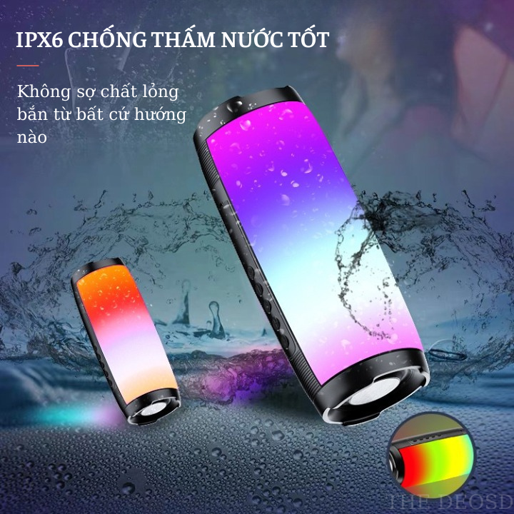 Loa Bluetooth Không Dây Có Dây LT Chống Nước, Máy Tính, Điện Thoại, Máy Tính Bảng, Vi Tính - TD2 - Hàng Chính Hãng - Pro