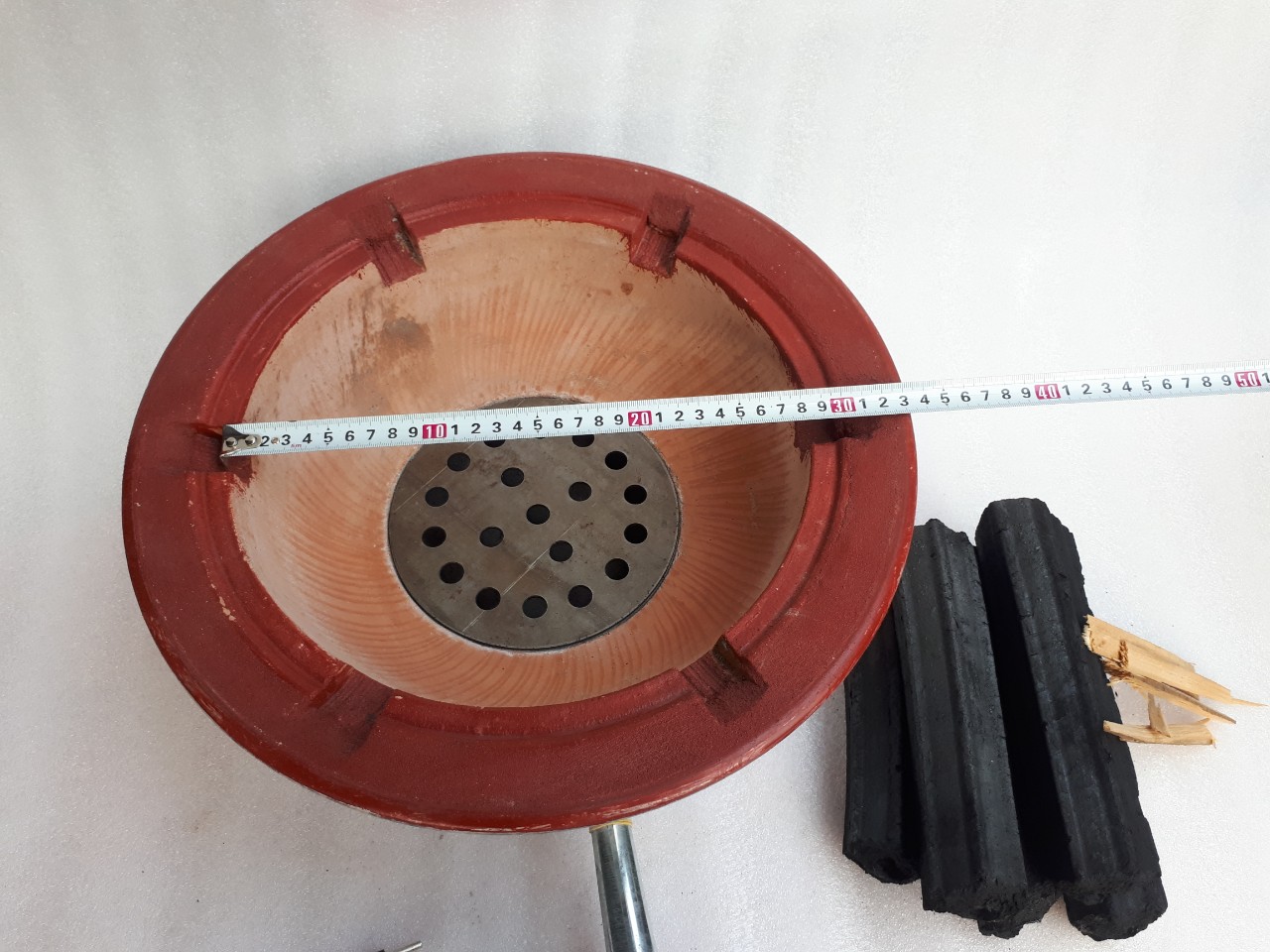 Bếp Hỏa Tốc 38cm sài quạt cấm điện trực tiếp kèm 2kg than củi đước nấu bánh chưng luộc bấp nướng hải sản