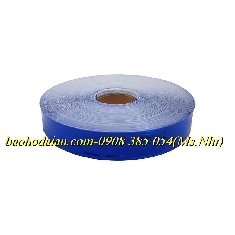 Cuộn phản quang nhựa kiểu trơn 2.5cm x 50m may đính kèm quần áo- Hình thật