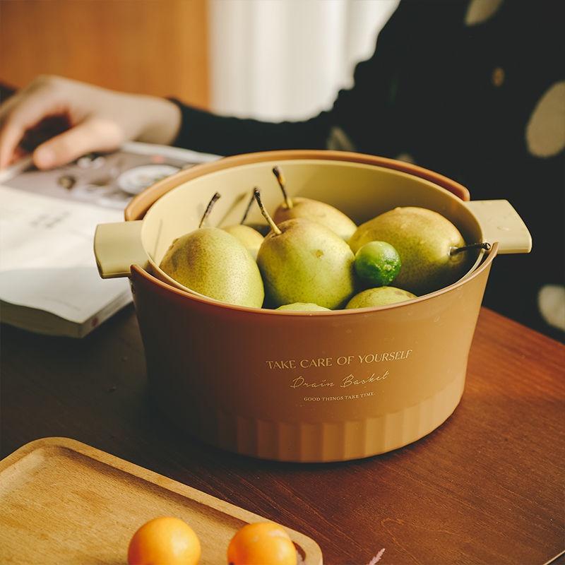 Rổ Rửa Rau Củ Quả Hai Lớp Ráo Nước