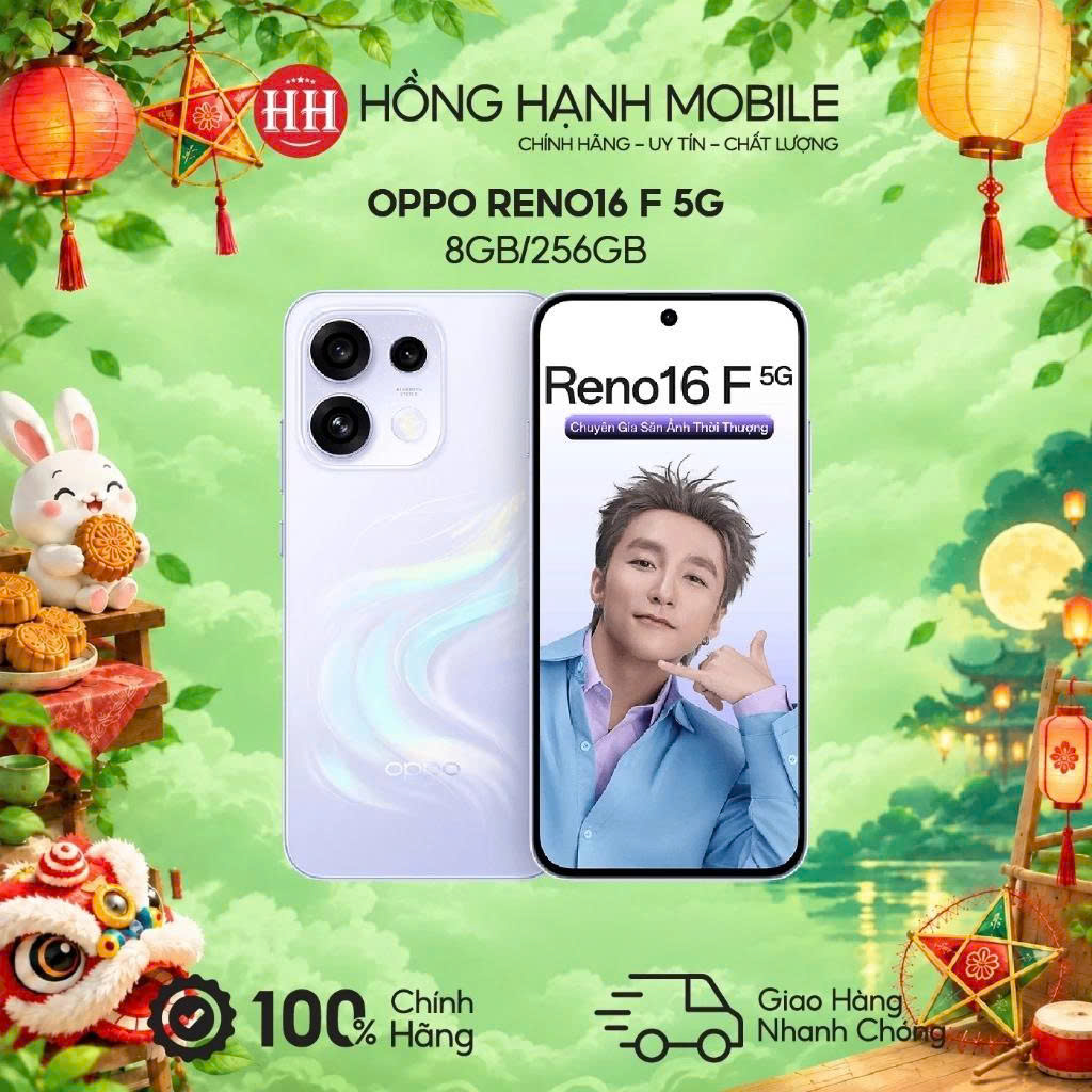 Điện Thoại Oppo Reno16 F 5G 8GB/256GB - Hàng Chính Hãng
