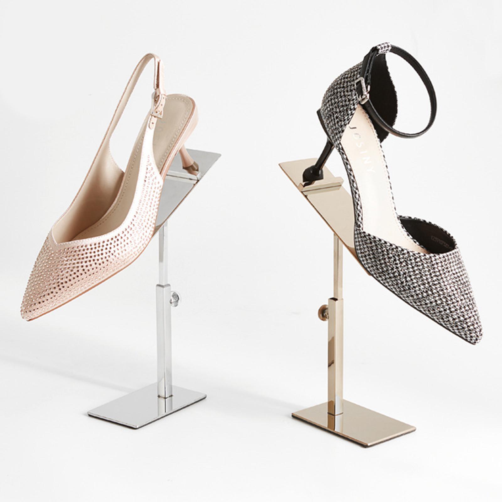 Shoe Display Stand, Shoe Display Rack Holder, Metal Display Stands, Shoe Store Display Stands for Women's Sandal, Sports Shoes