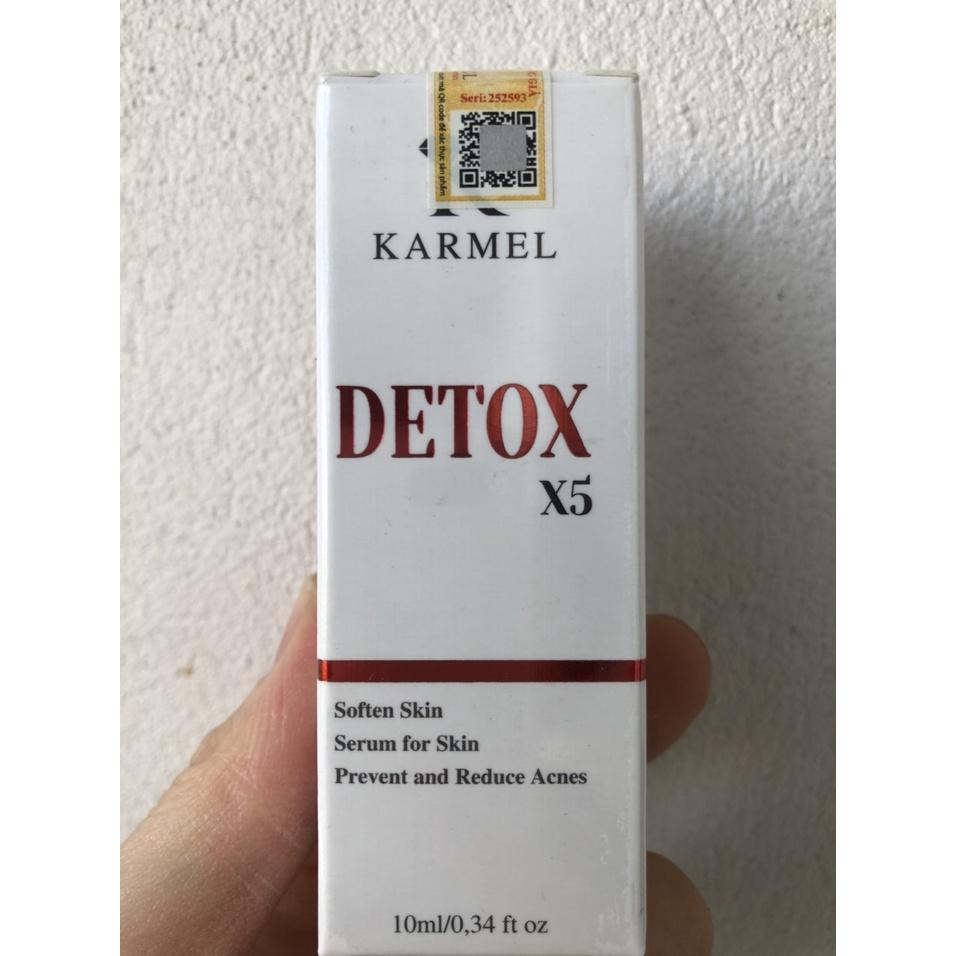Kamel Serum Detox Acnes X5 10ml - Loại bỏ Mụn, da sần vỏ cam, mờ thâm nám, thu nhỏ lỗ chân lông, trắng sáng