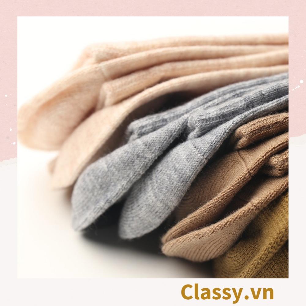 1 đôi Tất cổ cao, vớ cổ cao Classy nhiều màu chất cotton in hình gấu G1686