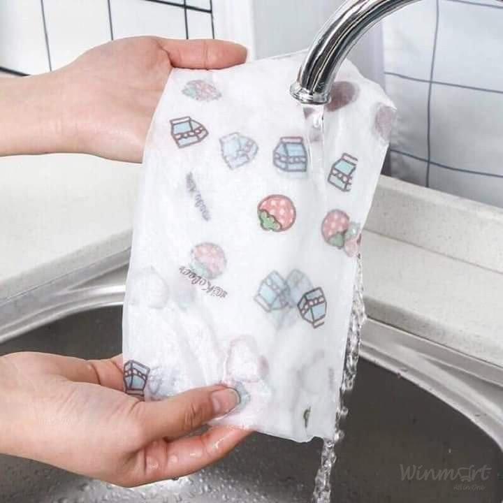 Cuộn khăn giấy lau đa năng giặt lại tái sử dụng bảo vệ môi trường