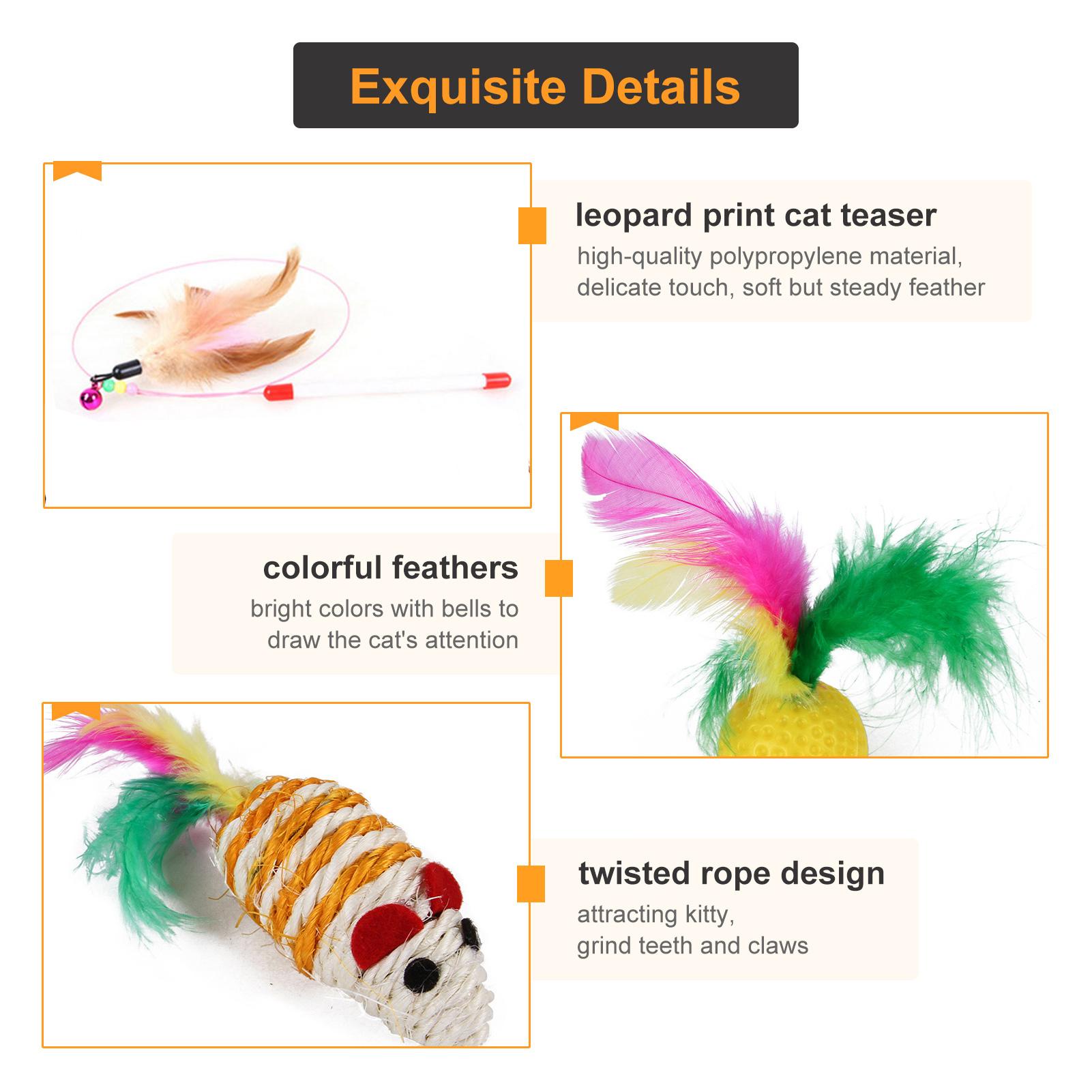 Sét 20 Đồ Chơi Tương Tác Thú Vị Cho Mèo Cưng