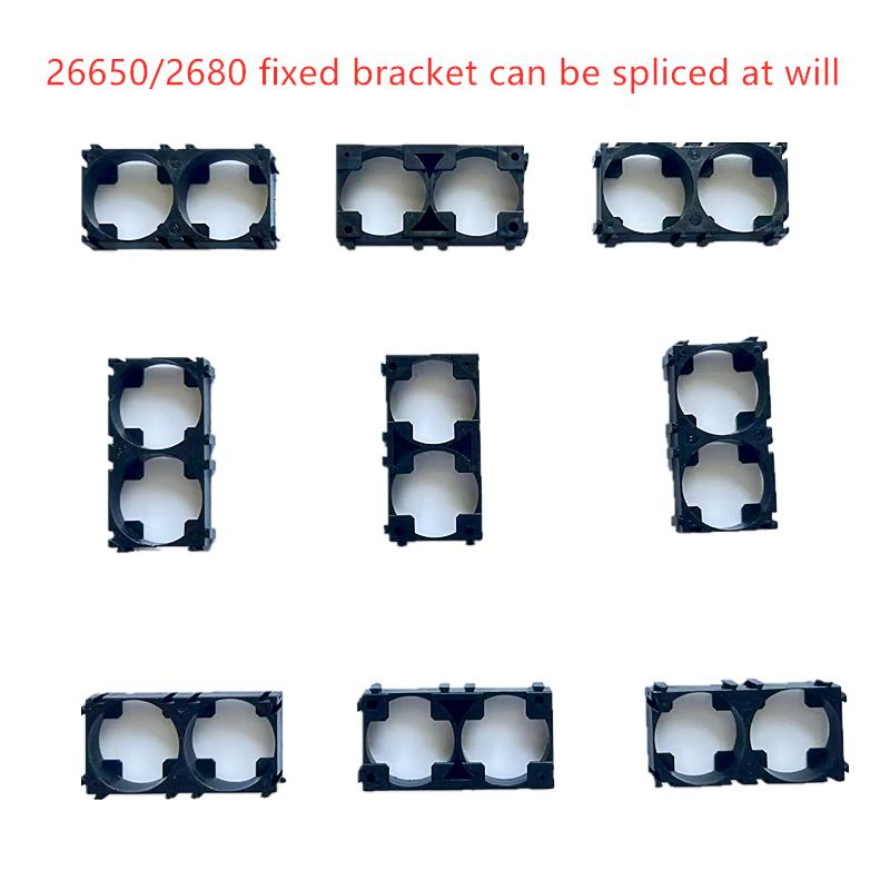 50 CHIẾC 26800/ 26650 giá đỡ pin lithium nhà sản xuất khóa thắt lưng kết hợp cố định Màu sắc: 26800 3S