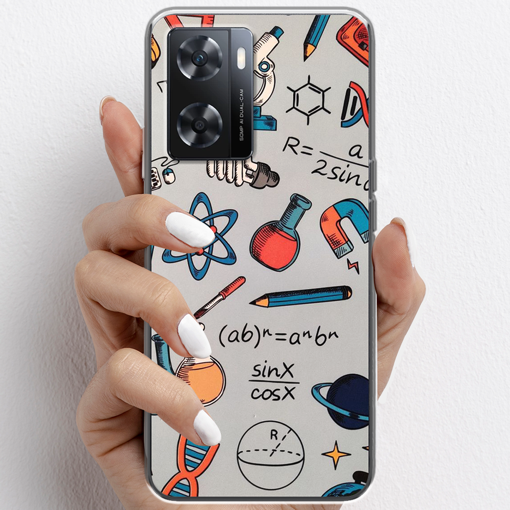 Ốp lưng cho Oppo A77s nhựa TPU mẫu Dụng cụ hóa học