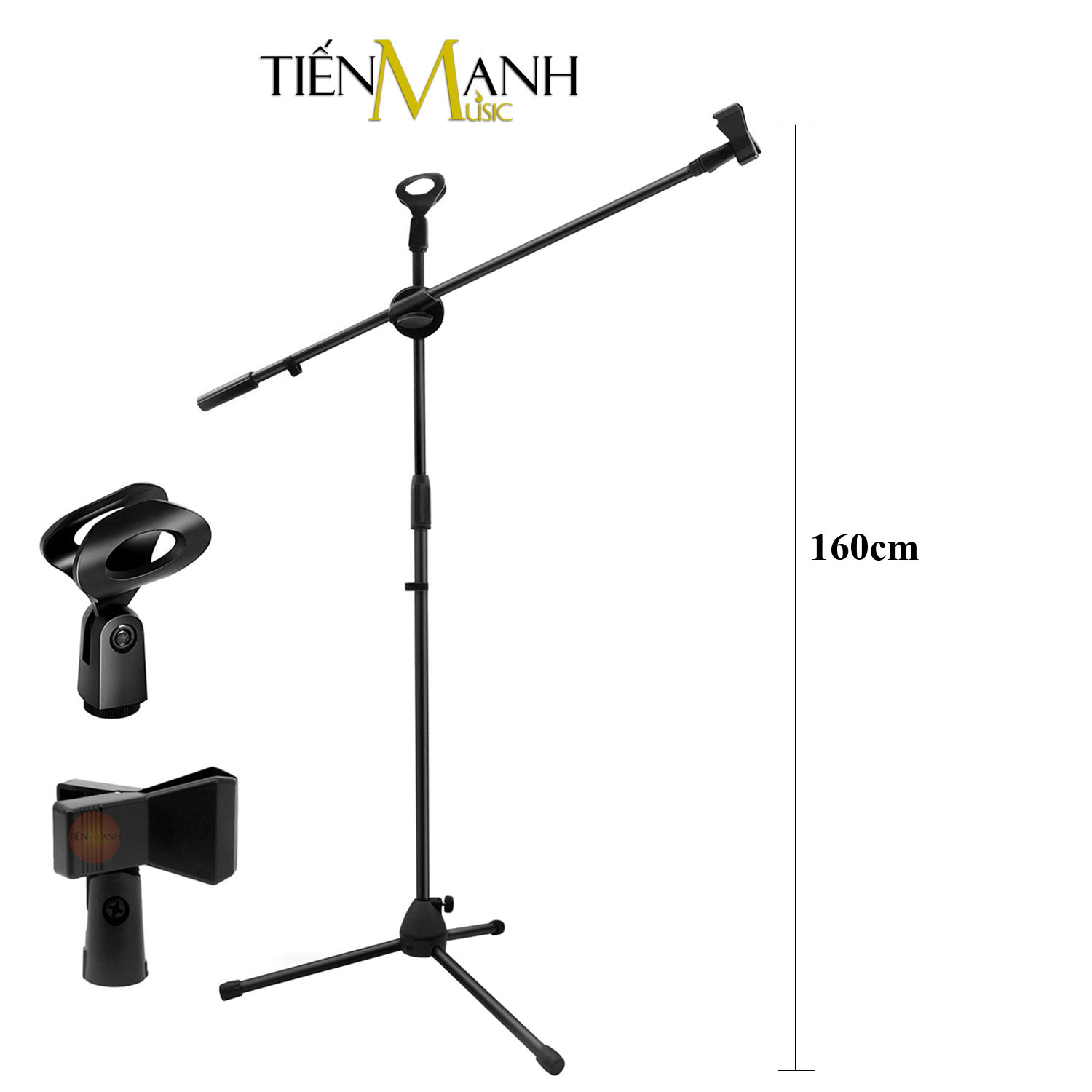 Chân Micro Đứng DRMIC CMN001 - Giá Đỡ Đế Kẹp Bom Mic Stand Thu Âm LiveStream, Sân Khấu Microphone Dr.MIC Boom Hàng Chính Hãng - Kèm Móng Gẩy DreamMaker