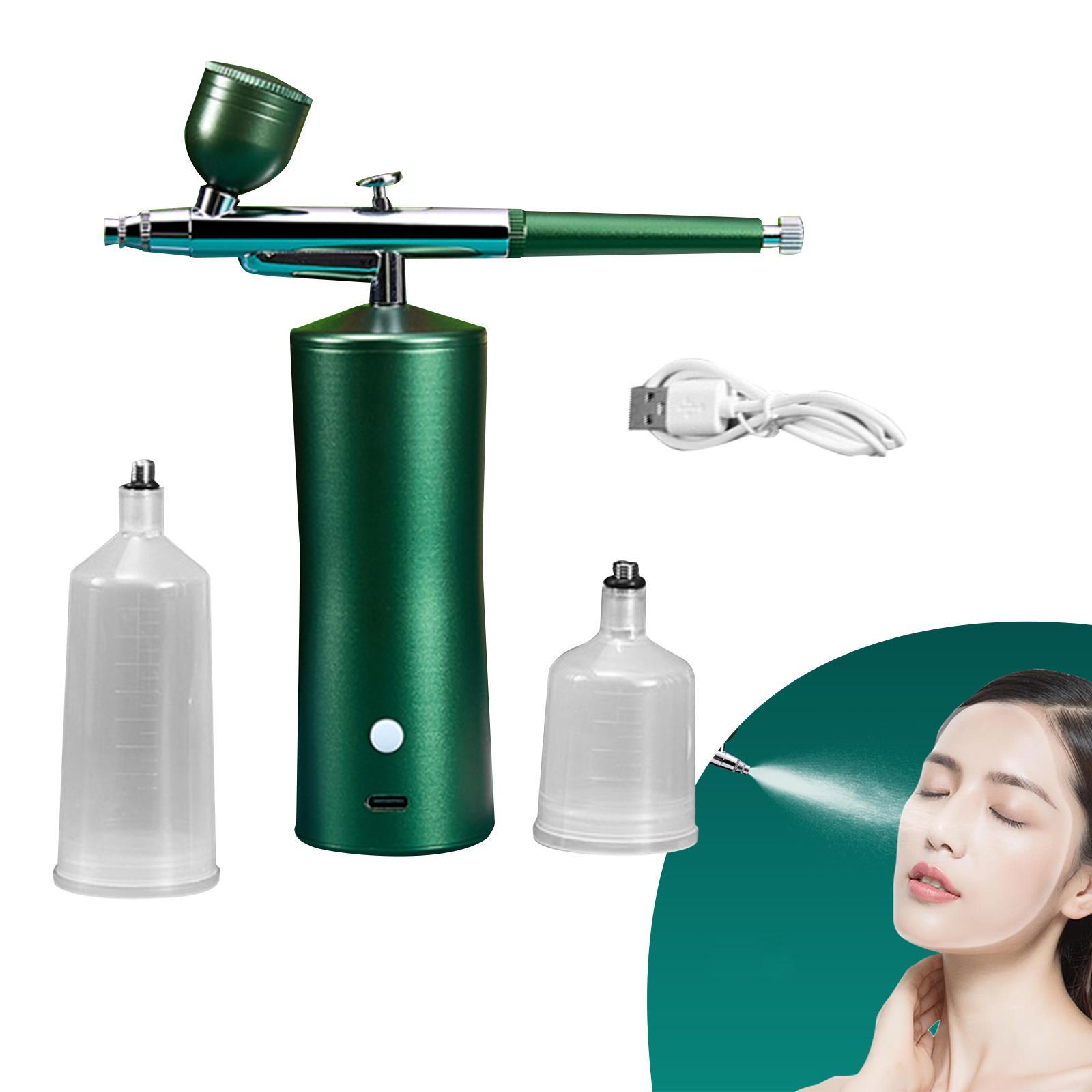 Air Brush Kit Portable Accessories Rechargeable Handheld Spray Pump for Home