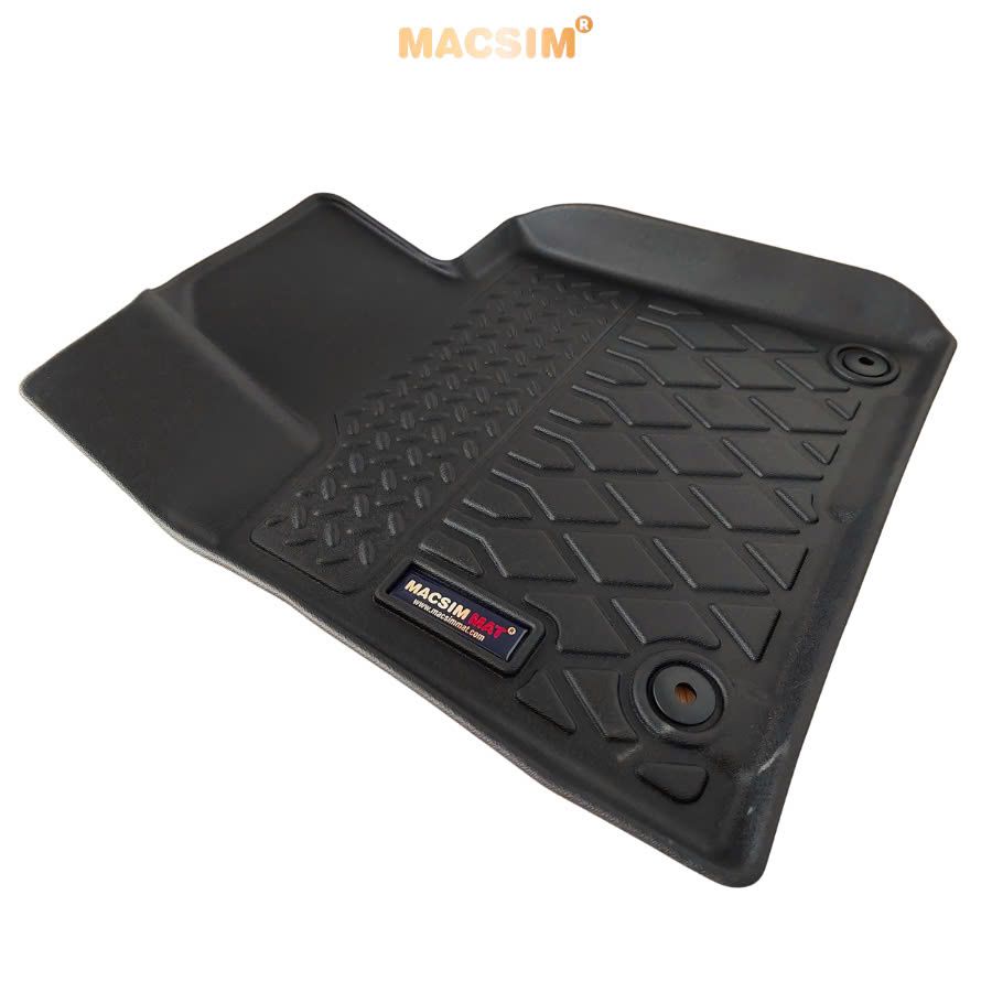 Thảm lót sàn xe ô tô Kia Sorento 2021+ (3 hàng ghế)Nhãn hiệu Macsim chất liệu nhựa TPE cao cấp màu đen