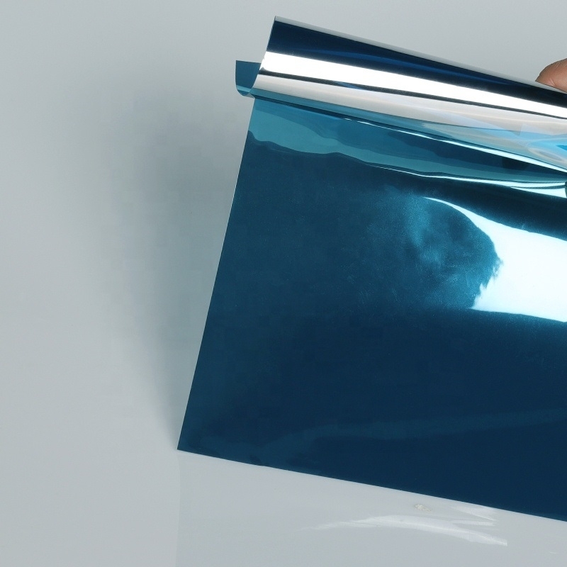 Decal dán kính chống nắng xanh biển - có keo sẵn khổ rộng 1m dài 3m