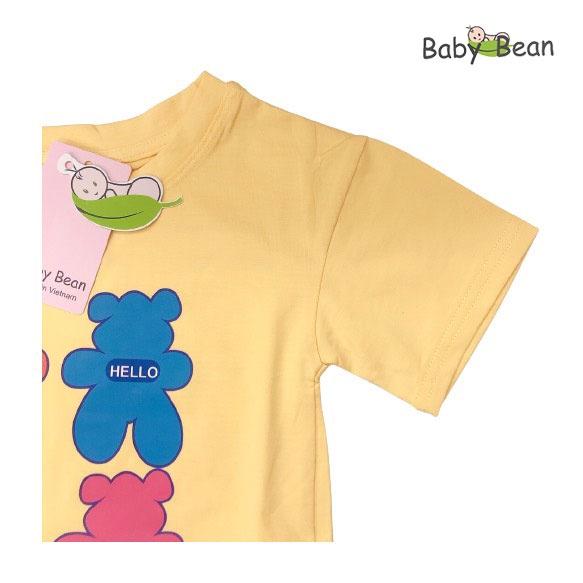 Bộ Đồ Thun Cotton in hình Gấu Bé Gái BabyBean (8kg-35kg